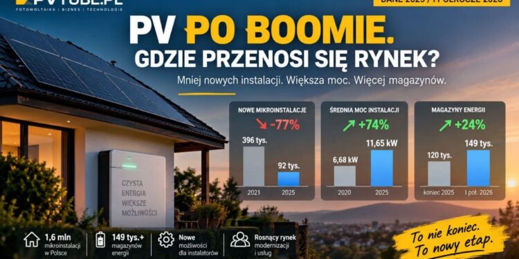 Rynek fotowoltaiki w Polsce 2026 – mikroinstalacje i magazyny energii